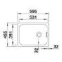 Blanco Single Bowl Undermount Ceramic Belfast Kitchen Sink - White