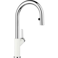 Blanco Carena Single Lever Monobloc Kitchen Mixer Tap - White Blanco Carena Single Lever Monobloc Kitchen Mixer Tap - White