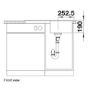 Single Bowl Black Inset White Kitchen Sink - Blanco Legra 45S