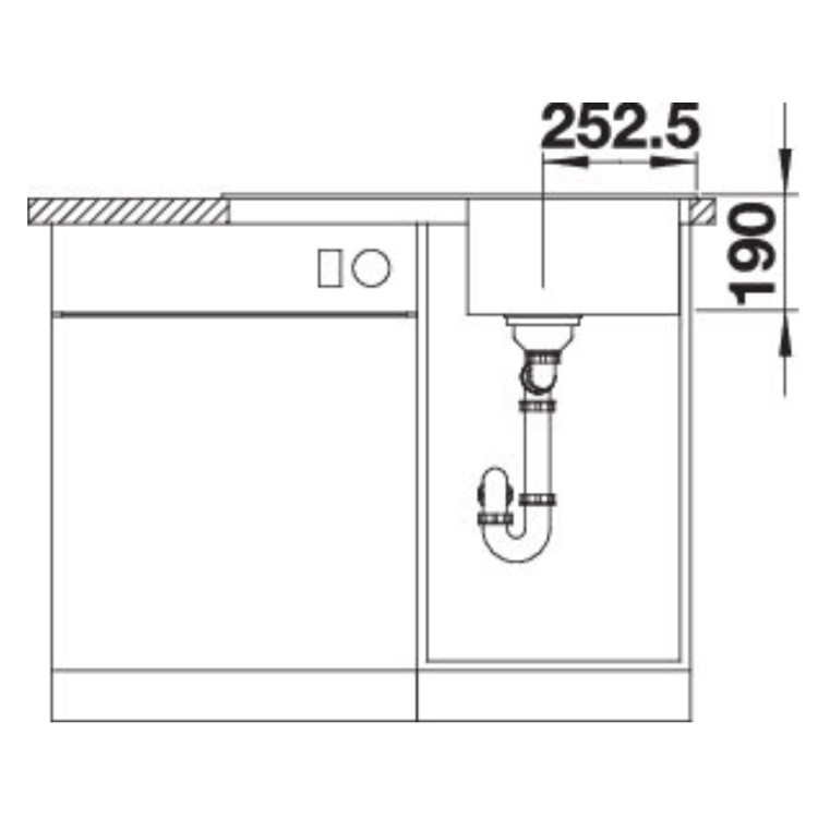 Blanco Legra 45 S Single Bowl Inset Composite White Kitchen Sink