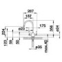 Blanco Vicus Dual Lever Kitchen Mixer Tap - Chrome