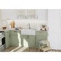Blanco Villae Farmhouse Dual Bowl Undermount Ceramic Kitchen Sink - White