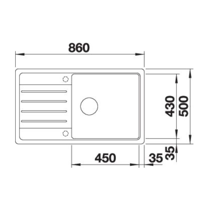 Blanco Legra XL 6 S Silgranit Kitchen Sink - Black