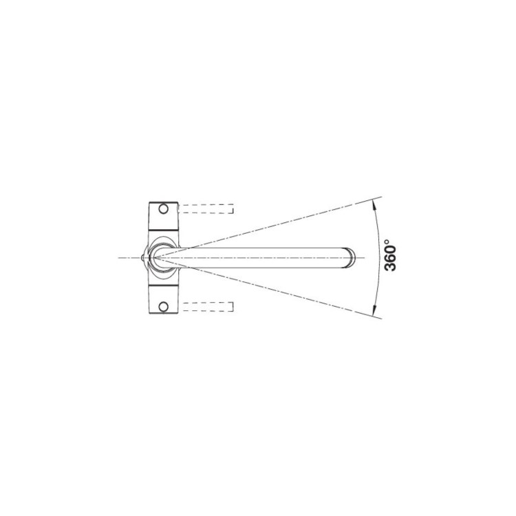 Blanco Max II Dual Lever Kitchen Mixer Tap - Steel