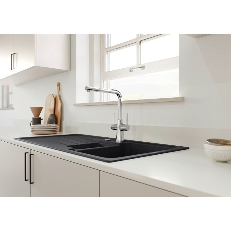 Blanco Lax Dual Lever Kitchen Mixer Tap - Chrome