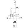 Blanco Lax Dual Lever Kitchen Mixer Tap - Chrome