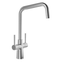 Blanco Jax Dual Lever Kitchen Mixer Tap - Steel