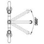 Blanco Vicus Bridge Twin Lever Monobloc Kitchen Mixer Tap - Satin Gold