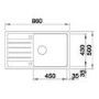 Blanco Legra XL 6 S Silgranit Kitchen Sink - Soft White