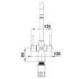 Blanco Jax Dual Lever Monobloc Kitchen Mixer Tap - Black