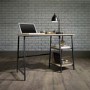 Industrial Office Desk Black Frame Oak Effect Top