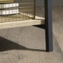 Industrial Office Desk Black Frame Oak Effect Top