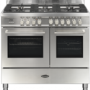 Britannia Q Line 100cm Double Oven Dual Fuel Range Cooker - Stainless Steel