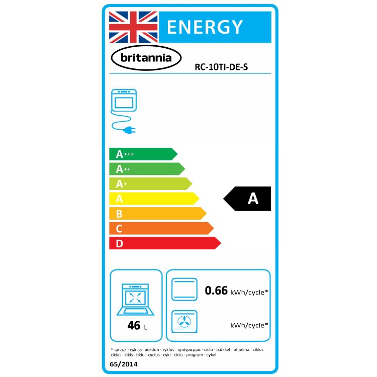 Britannia Delphi 100cm Double Oven Electric Range Cooker with Induction Hob - Stainless Steel