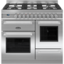 Refurbished Britannia Q Line Modern 100cm Double Oven Dual Fuel Range Cooker Stainless Steel
