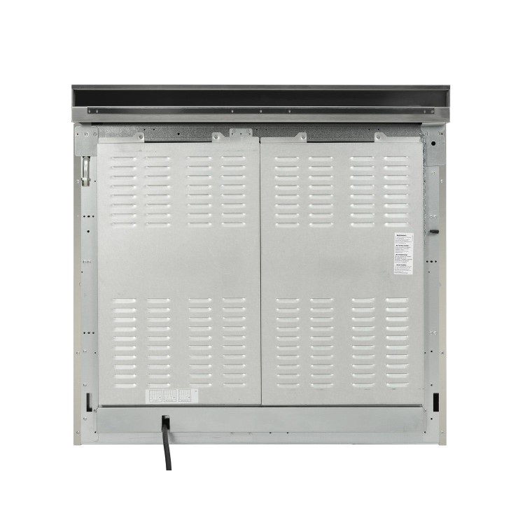 Refurbished Britannia Q Line Modern 100cm Double Oven Dual Fuel Range Cooker Stainless Steel