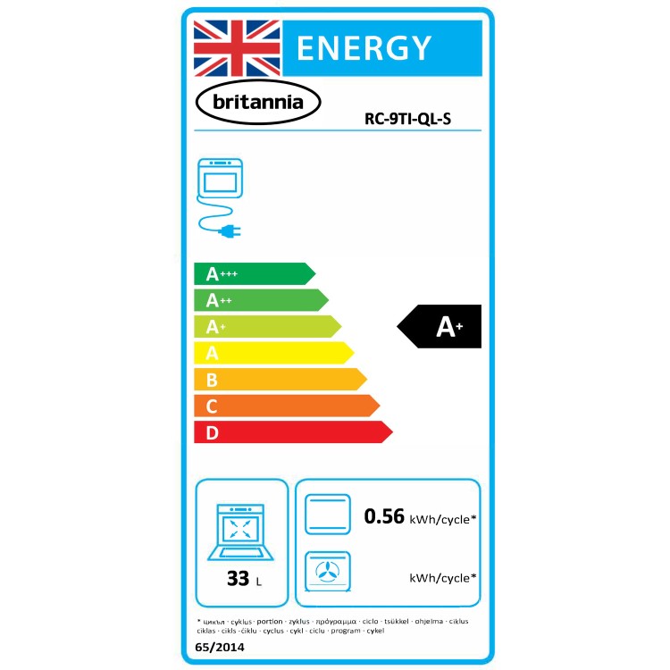 Britannia Q Line Modern 90cm Double Oven Induction Electric Range Cooker - Stainless Steel