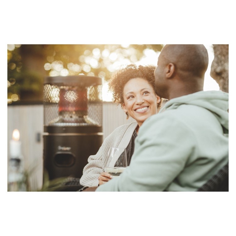 Enders Bullet Polo Patio Gas Heater in Black