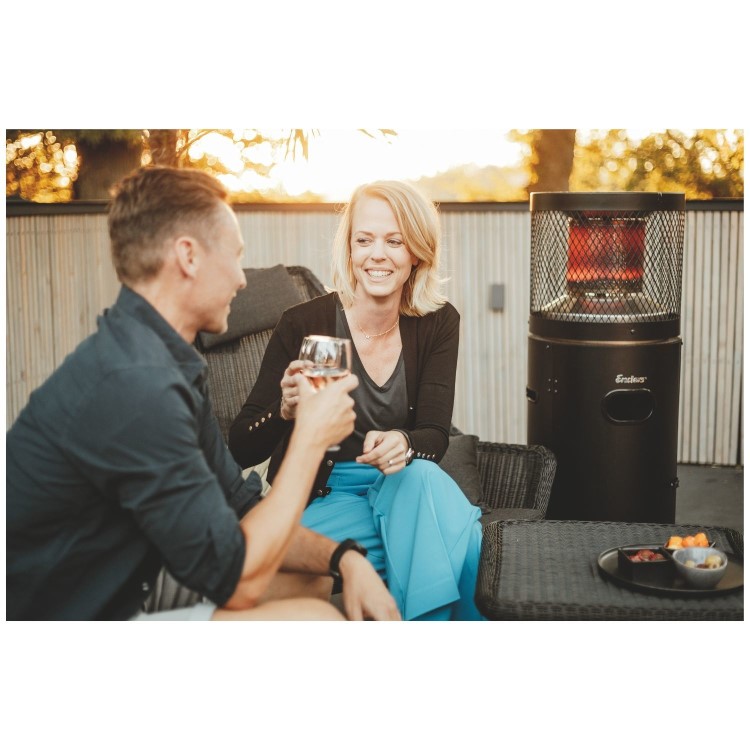 Enders Bullet Polo Patio Gas Heater in Black