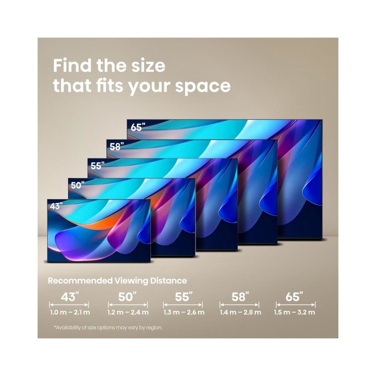 Hisense 55A6STUK 55 Inch 4K Ultra HD Smart TV – HDR Freely Dolby Vision & Dolby Atmos