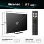Hisense A7QTUK 55 inch Smart 4K Ultra HD QLED TV