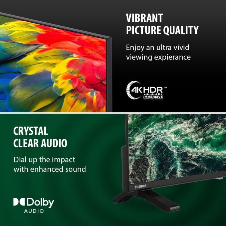 Toshiba 55UV1563DB 55 Smart 4K HDR LED TV – Dolby Vision & Freely Streaming