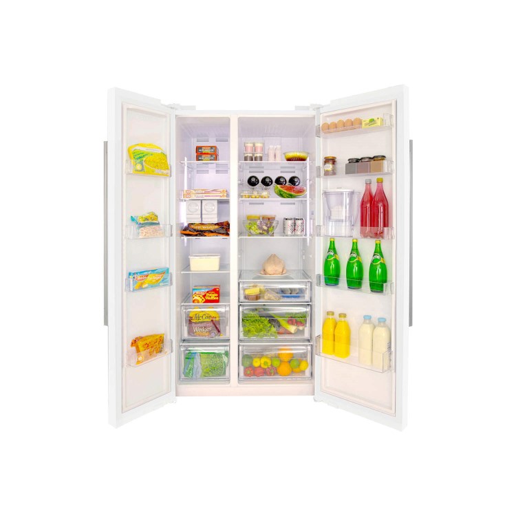 Beko ASL141W 558 Litre American Style Fridge Freezer Frost Free 2 Door 91cm Wide - White