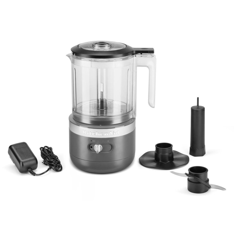 KitchenAid 1.2L Cordless Mini Food Processor - Charcoal Grey