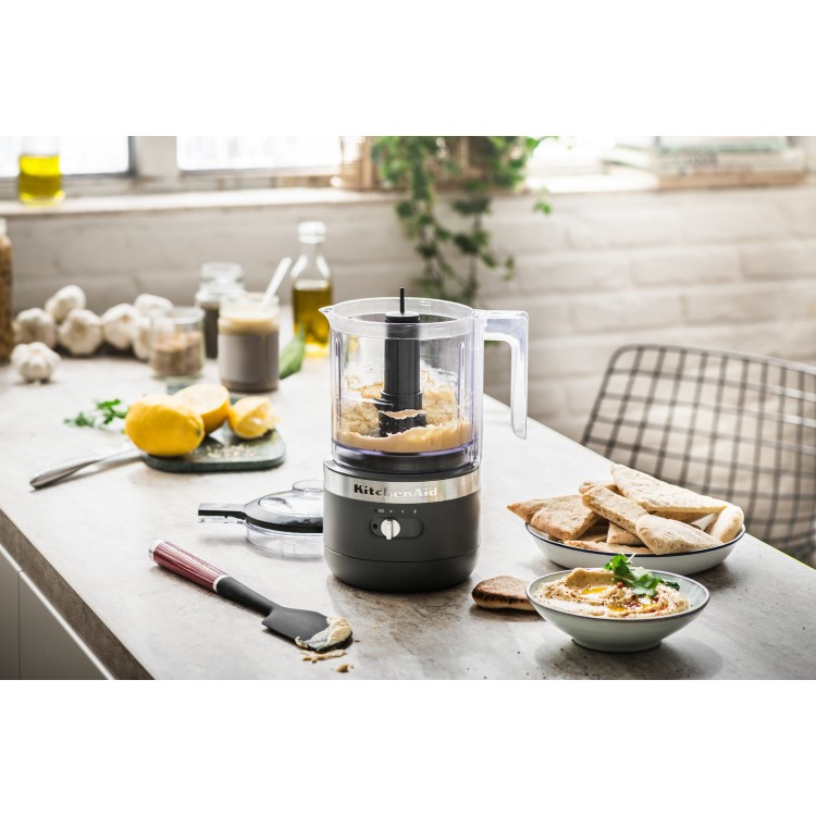 KitchenAid 1.2L Cordless Mini Food Processor - Charcoal Grey