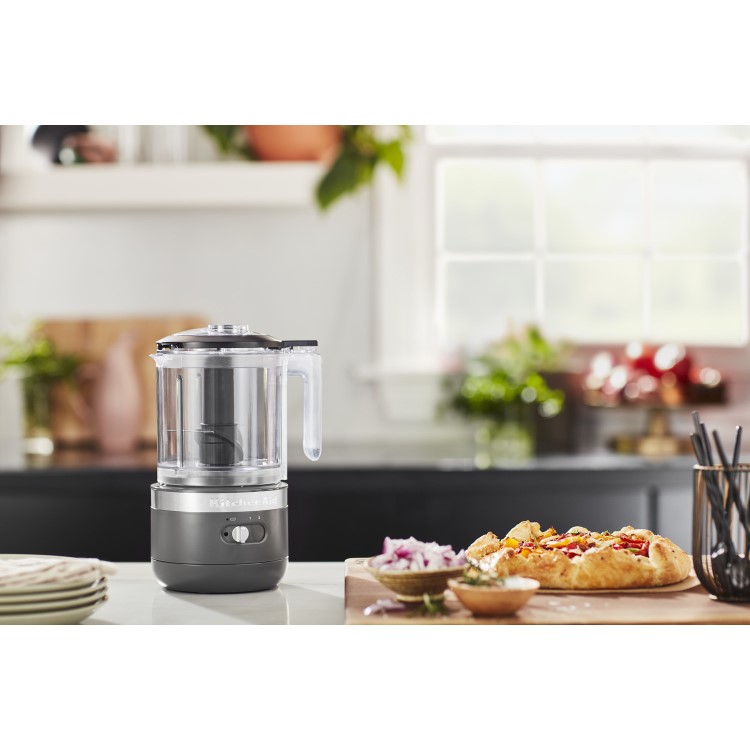 KitchenAid 1.2L Cordless Mini Food Processor - Charcoal Grey