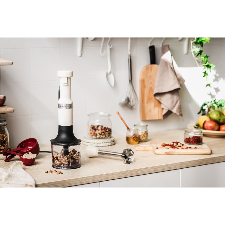 KitchenAid Hand Blender with Accessories - Almond Cream