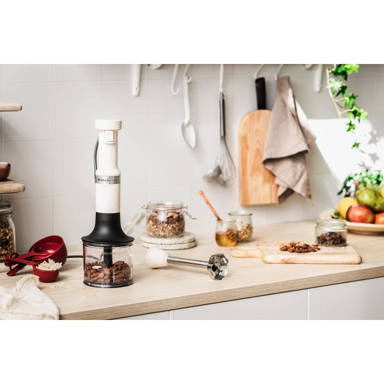 KitchenAid Hand Blender with Accessories - Almond Cream