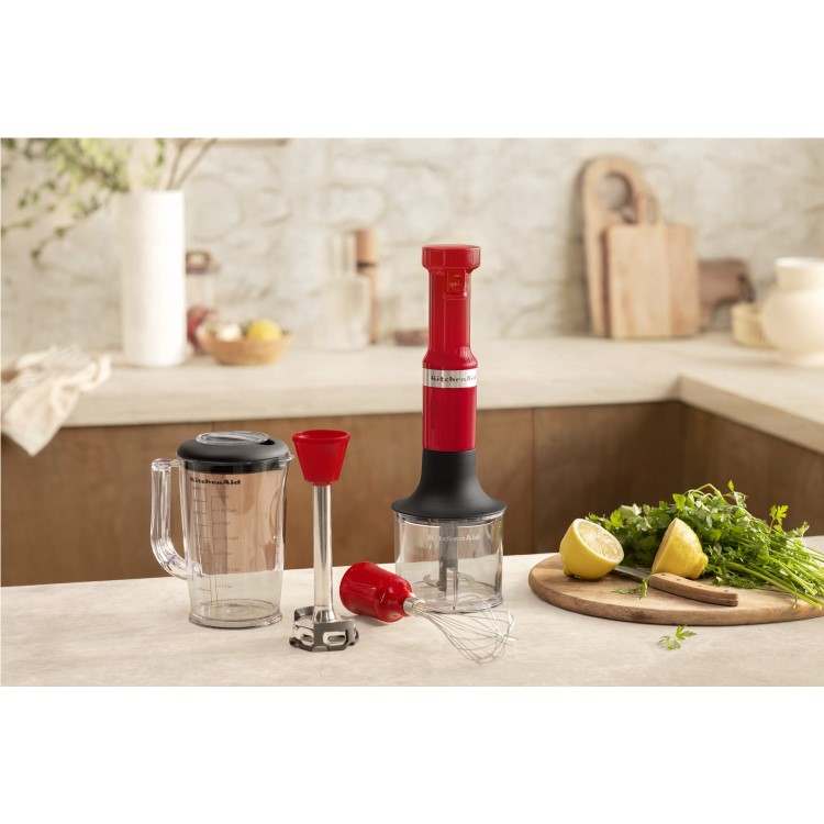 KitchenAid Hand Blender with Accessories - Empire Red