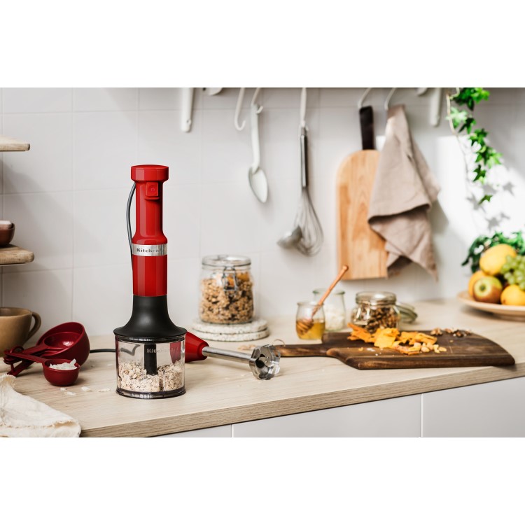 KitchenAid Hand Blender with Accessories - Empire Red