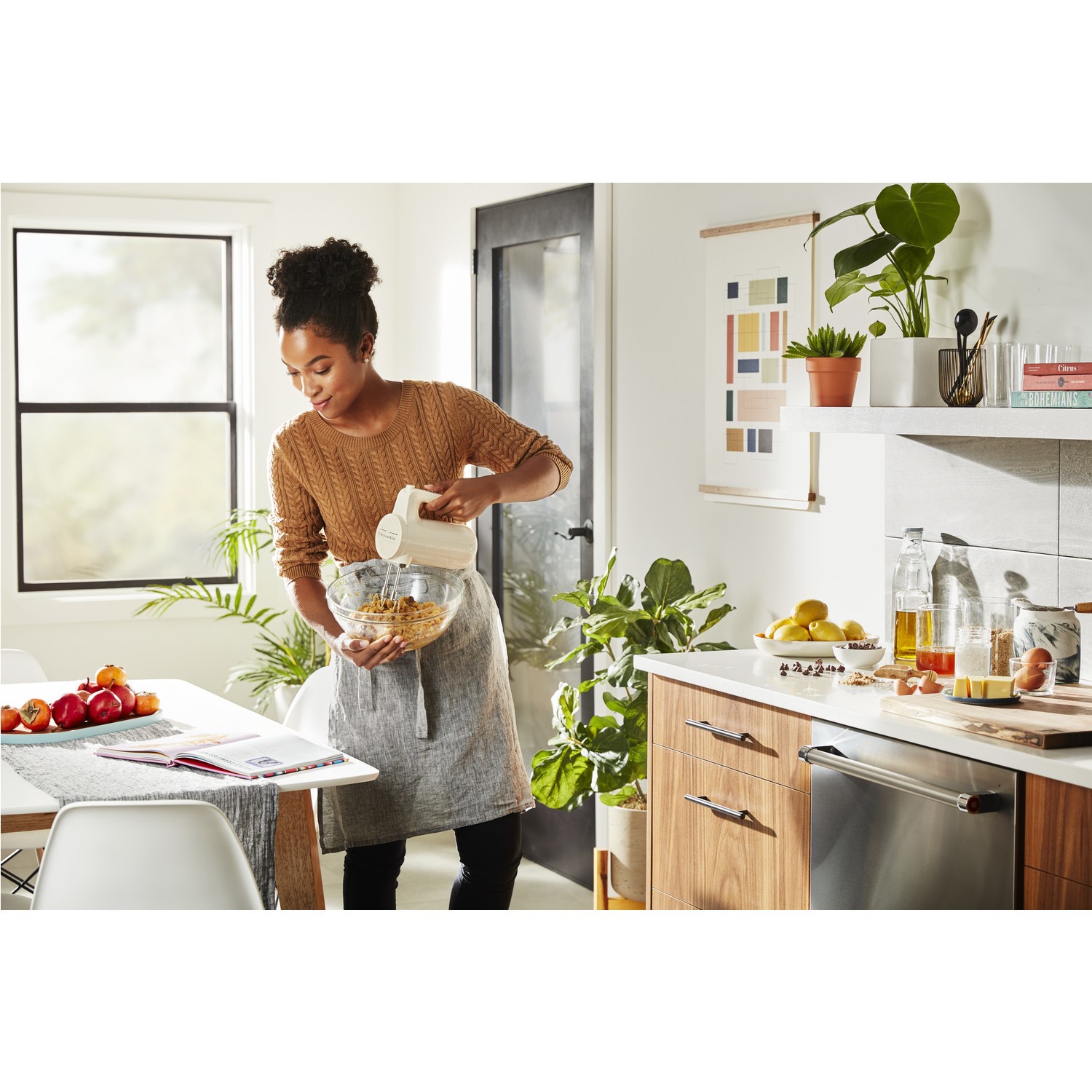 KitchenAid Cordless 7 Speed Hand Mixer Almond Cream BuyItDirect.ie