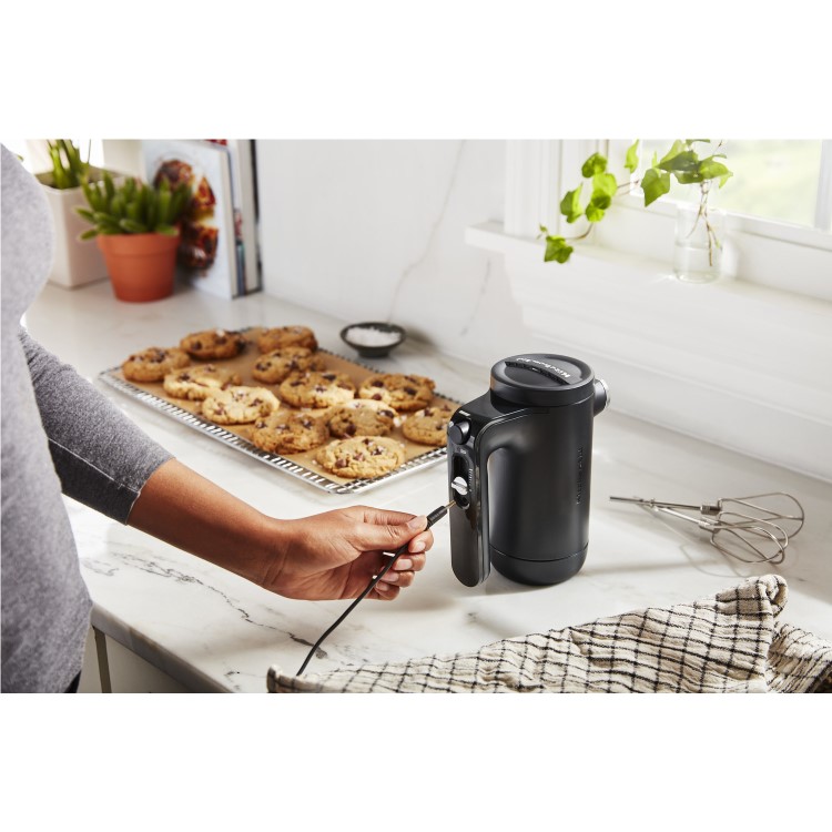 KitchenAid Cordless 7 Speed Hand Mixer - Matte Black