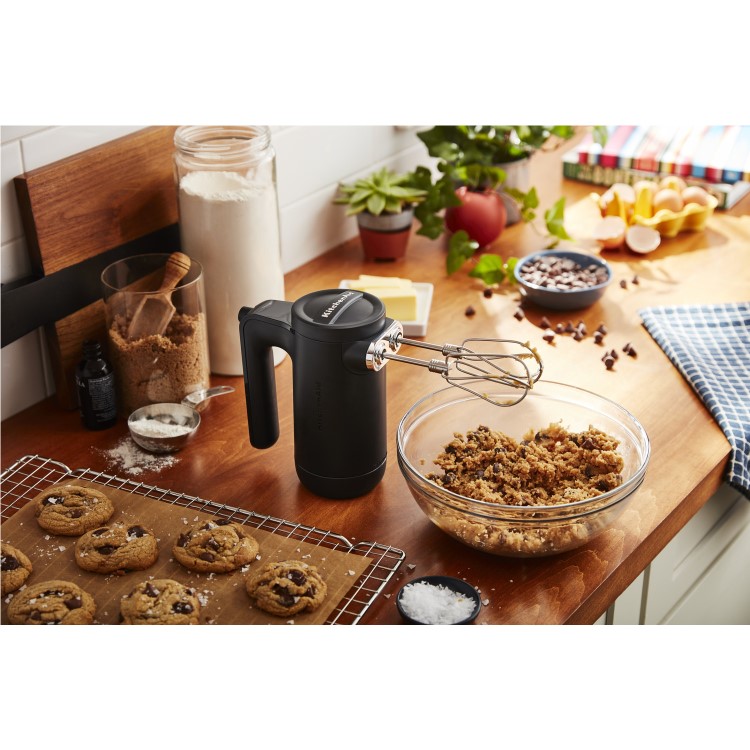 KitchenAid Cordless 7 Speed Hand Mixer - Matte Black