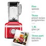 KitchenAid Artisan 1.4L Glass Jar Blender - Empire Red