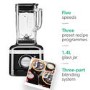 KitchenAid Artisan 1.4L Glass Jar Blender - Onyx Black