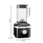 KitchenAid Artisan 1.4L Glass Jar Blender - Onyx Black