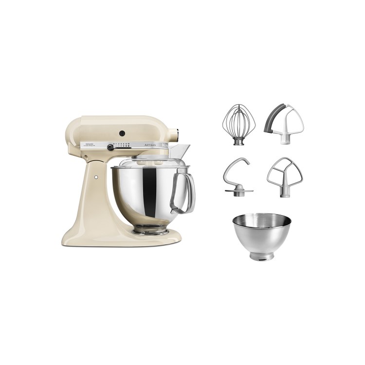 KitchenAid Artisan Stand Mixer with 4.8L & 3L Bowls in Almond Cream