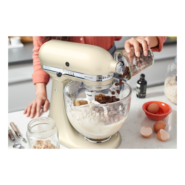 KitchenAid Artisan Stand Mixer with 4.8L & 3L Bowls in Almond Cream
