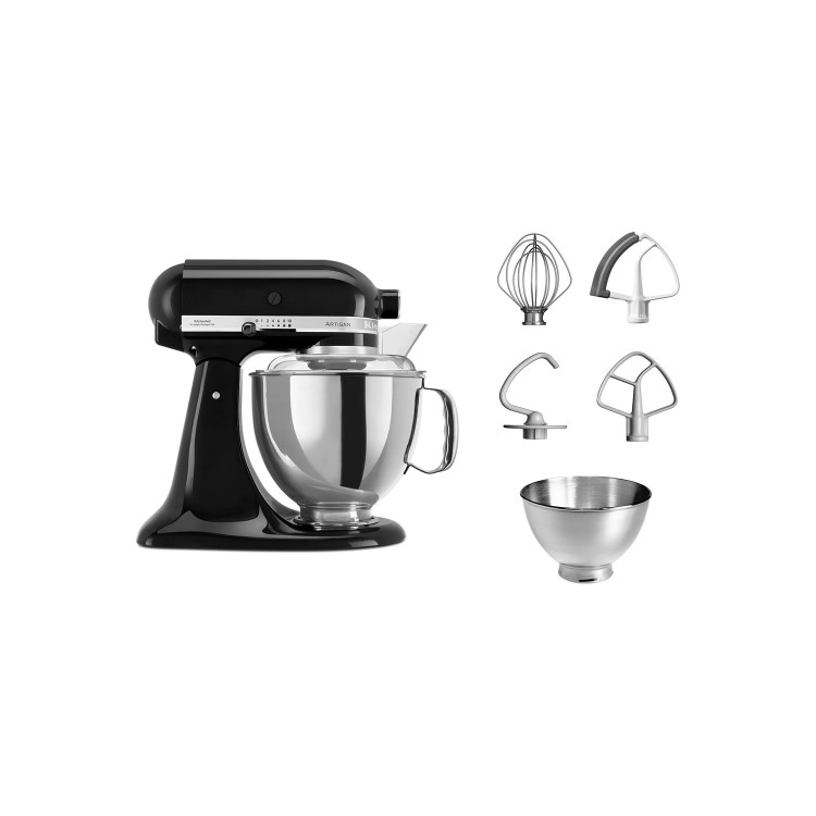 KitchenAid Artisan Stand Mixer with 4.8L & 3L Bowls in Onyx Black