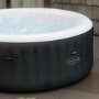 Lay-Z Spa AirJet Miami 4 Person Inflatable Hot Tub in Black - Box Opened