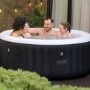 Lay-Z Spa AirJet Miami 4 Person Inflatable Hot Tub in Black - Box Opened