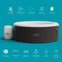 Lay-Z Spa AirJet Miami 4 Person Inflatable Hot Tub in Black - Box Opened