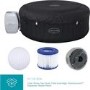 Lay-Z Spa AirJet Miami 4 Person Inflatable Hot Tub in Black - Box Opened