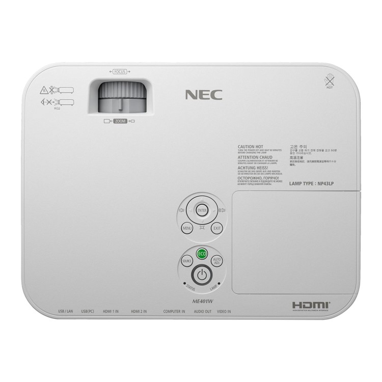 NEC 3600 ANSI Lumens XGA LCD Technology Meeting Room Projector