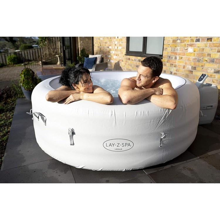 GRADE A1 - Lay-Z-Spa AirJet Vegas 6 Person Hot Tub in White