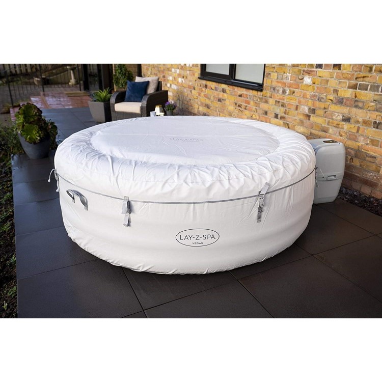 GRADE A1 - Lay-Z-Spa AirJet Vegas 6 Person Hot Tub in White